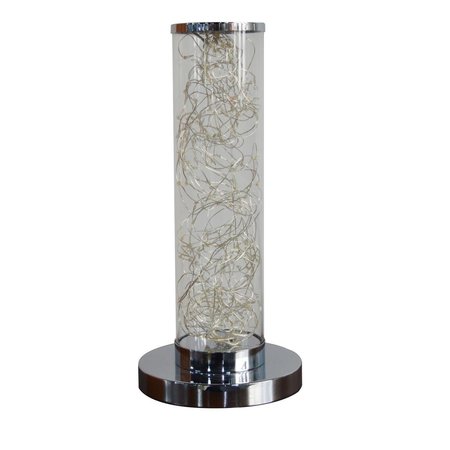 ORE INTERNATIONAL ORE International HBL2331 13 in. Exposed Multi-Colored Rope LED Namiri Column Table Lamp HBL2331